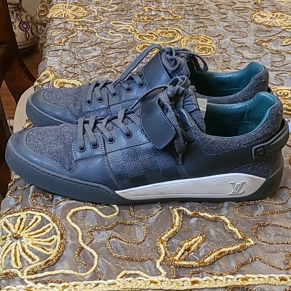 Louis Vuitton Graphite Elliptic Damier Trainers Sneakers size 10 - Picture 2 of 11